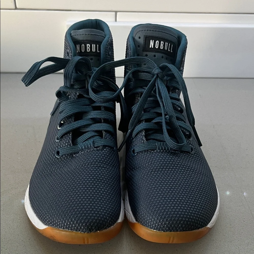 NOBULL Navy High-Top Training Sneakers with Gum Outsole